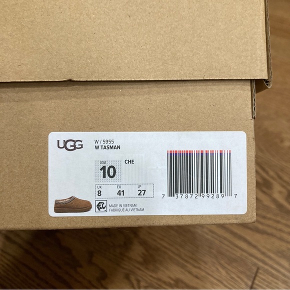 UGG TASMAN CHESTNUT SUEDE  SHOES WOMEN'S SLIPPERS 5955 - Picture 8 of 8